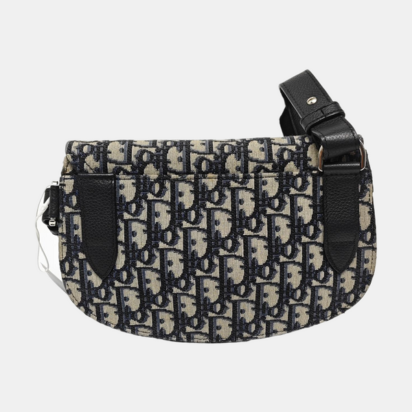Authenticated pre-owned  Saddle Oblique Canvas Blue - Shoulder Bag at Looply
