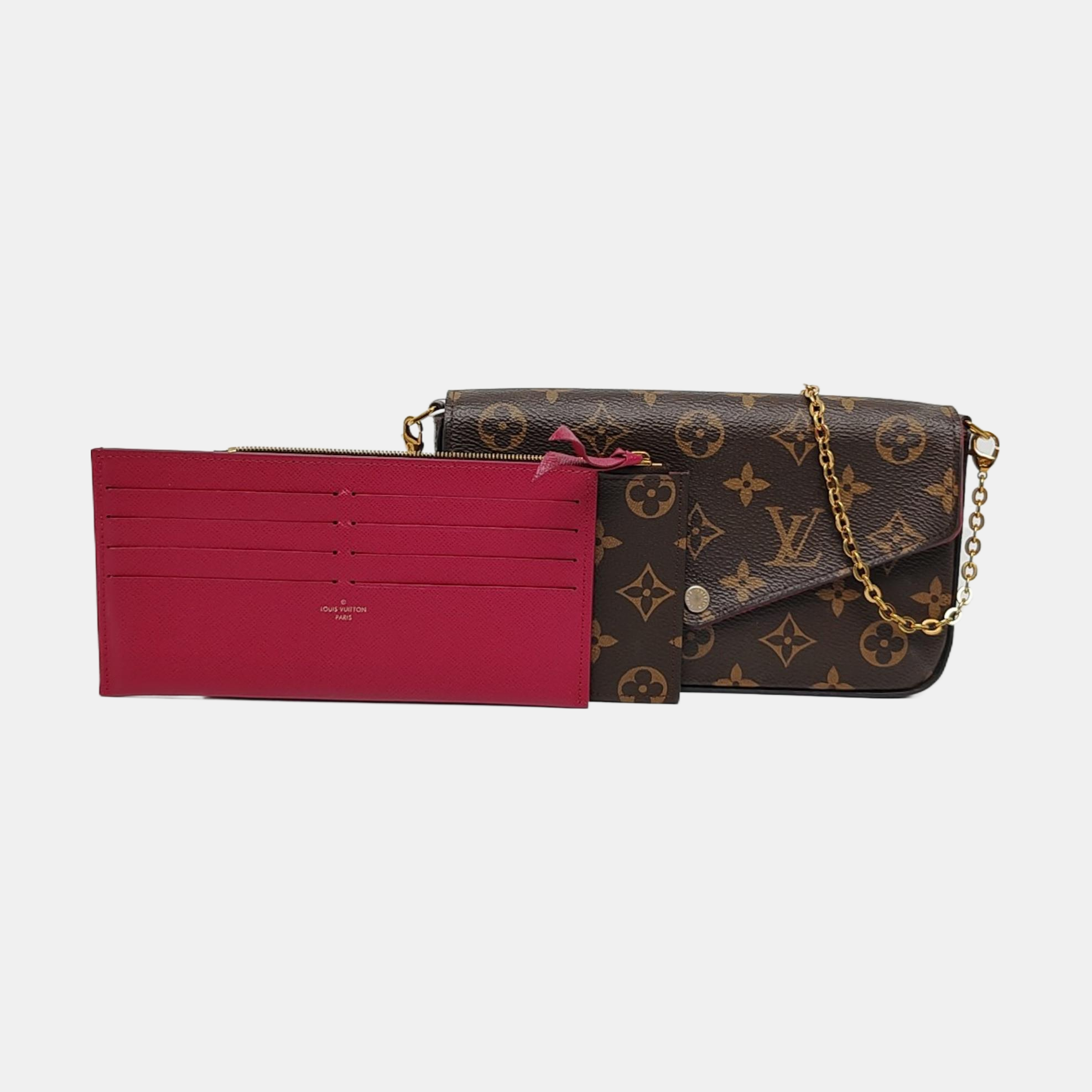 Authenticated pre-owned  Félicie Monogram Coated Canvas Brown - Shoulder Bag at Looply
