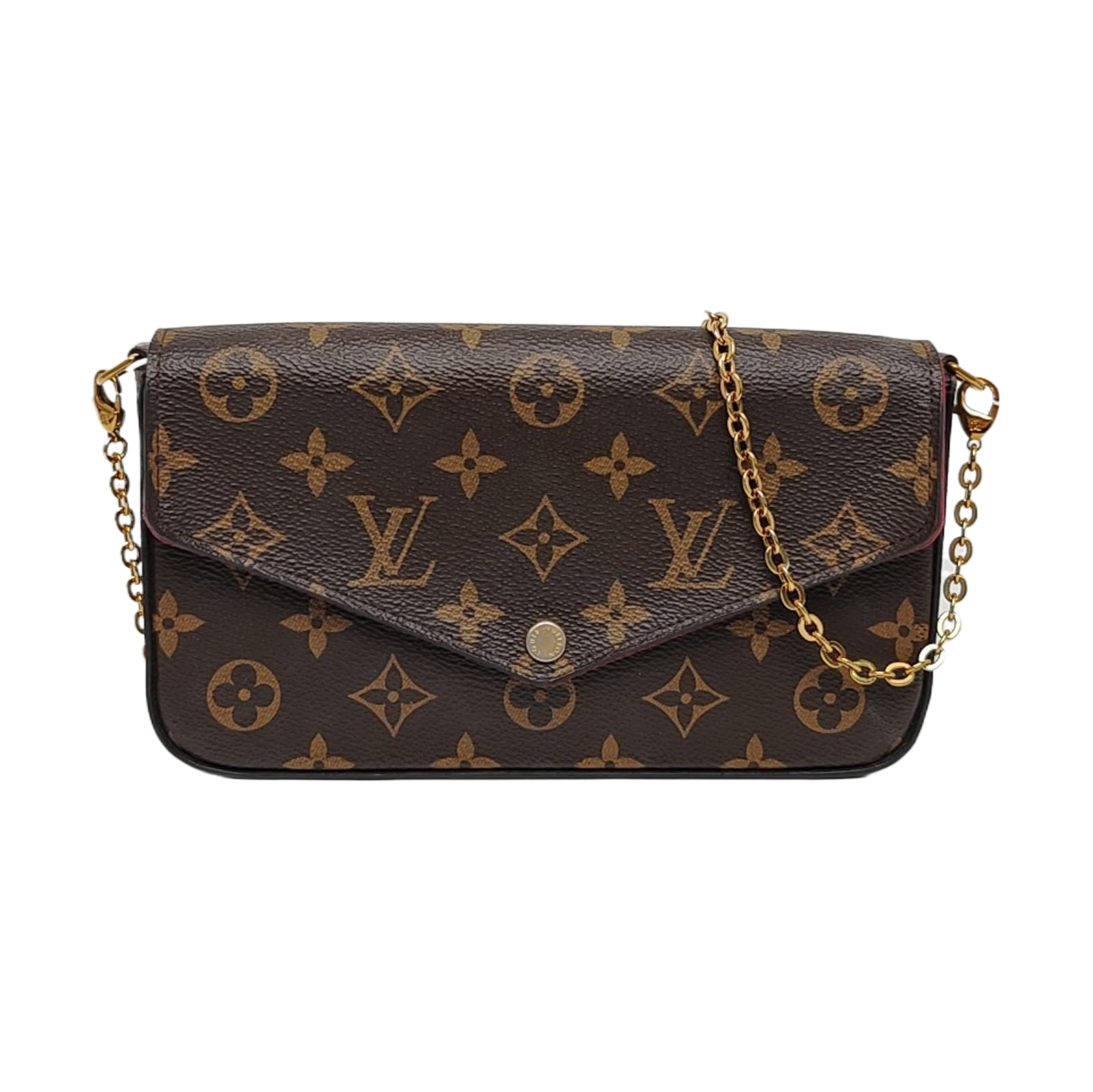 Authenticated pre-owned  Félicie Monogram Coated Canvas Brown - Shoulder Bag at Looply