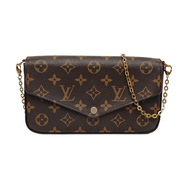 Authenticated pre-owned  Félicie Monogram Coated Canvas Brown - Shoulder Bag at Looply