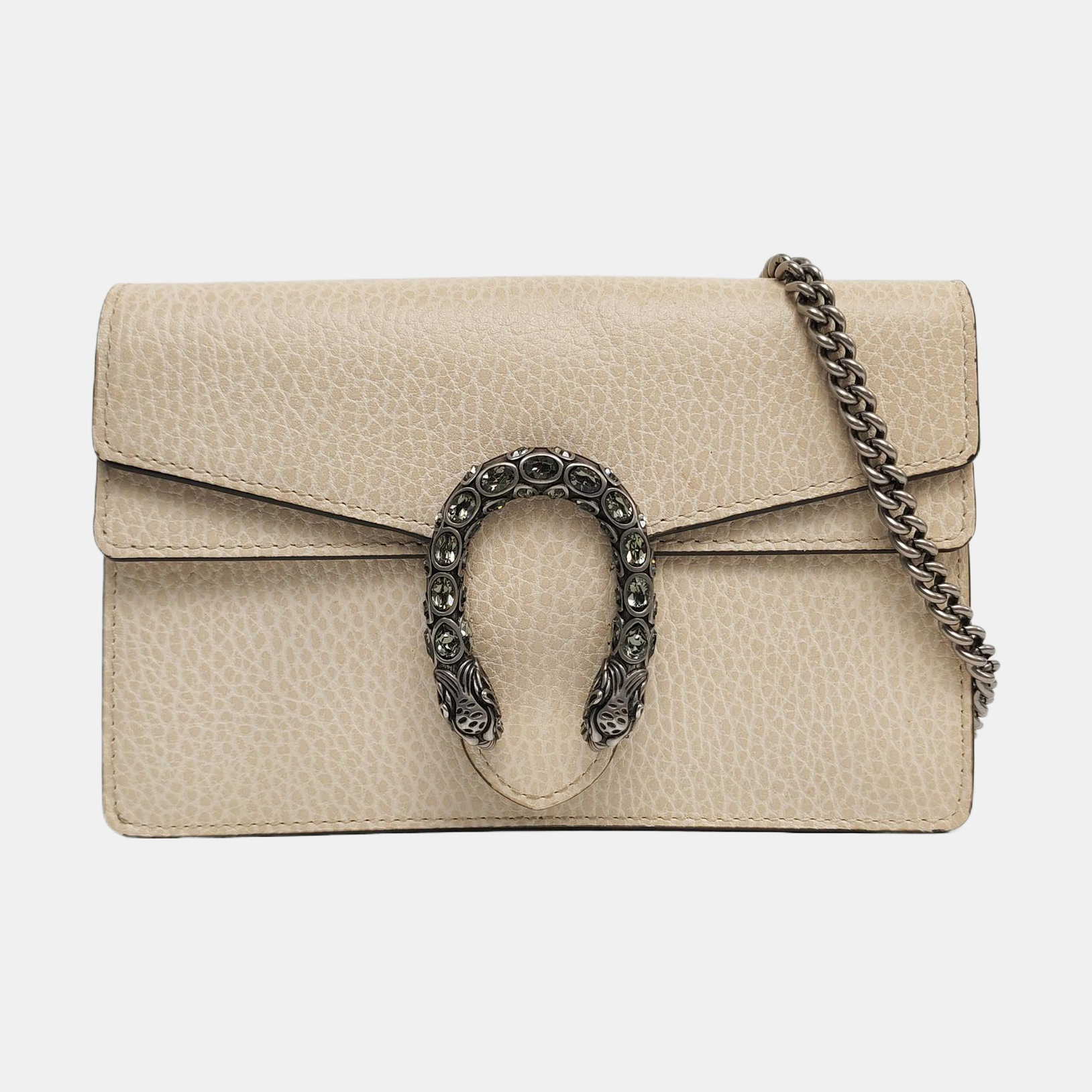 Authenticated pre-owned  Dionysus Super Mini Calfskin White - Crossbody Bag at Looply
