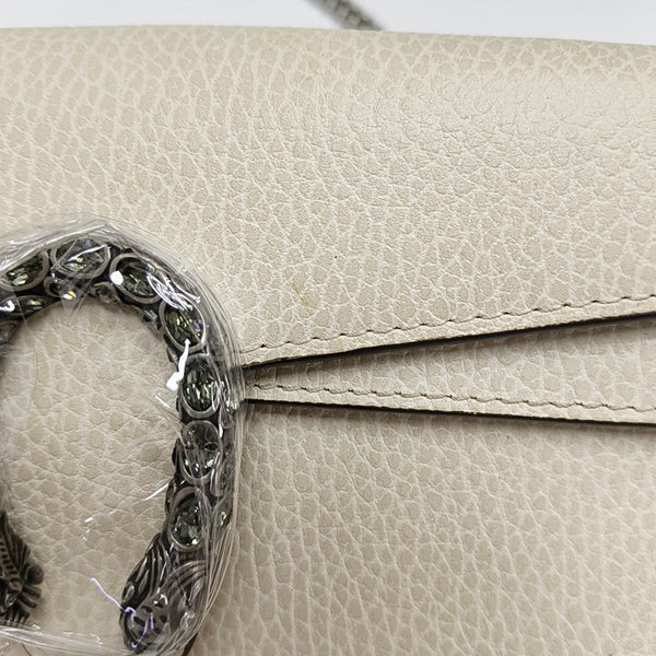 Authenticated pre-owned  Dionysus Super Mini Calfskin White - Crossbody Bag at Looply