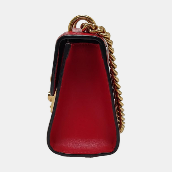 Authenticated pre-owned  Padlock Small Monogram Calfskin Red - Shoulder Bag at Looply