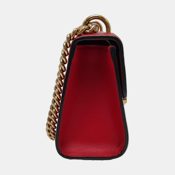 Authenticated pre-owned  Padlock Small Monogram Calfskin Red - Shoulder Bag at Looply