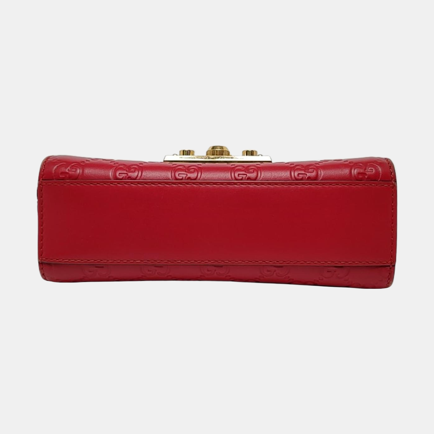 Authenticated pre-owned  Padlock Small Monogram Calfskin Red - Shoulder Bag at Looply