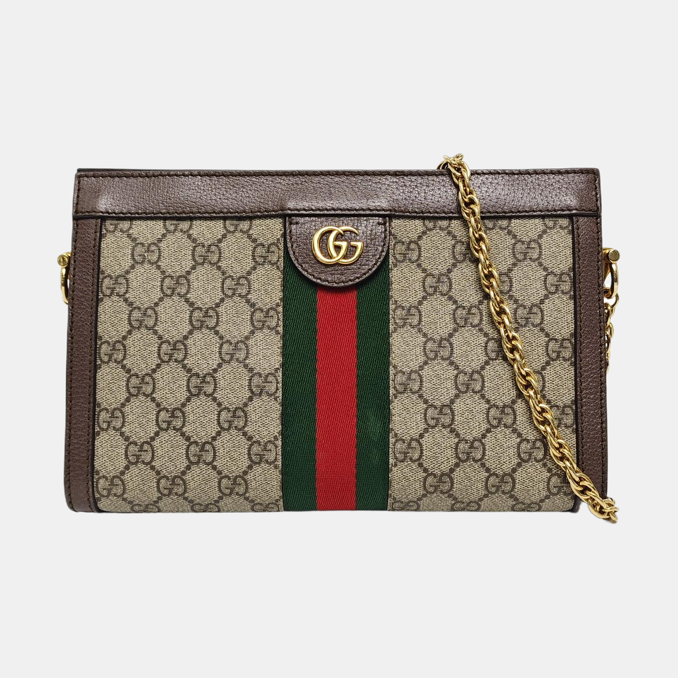 Authenticated pre-owned  Ophidia Small Monogram Coated Canvas Beige - Shoulder Bag at Looply