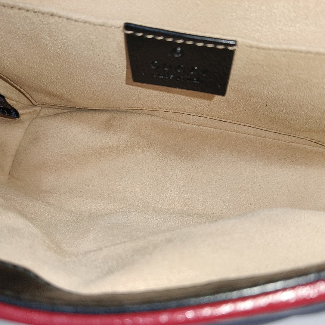 Authenticated pre-owned  GG Marmont Small Calfskin Multicolor - Shoulder Bag at Looply