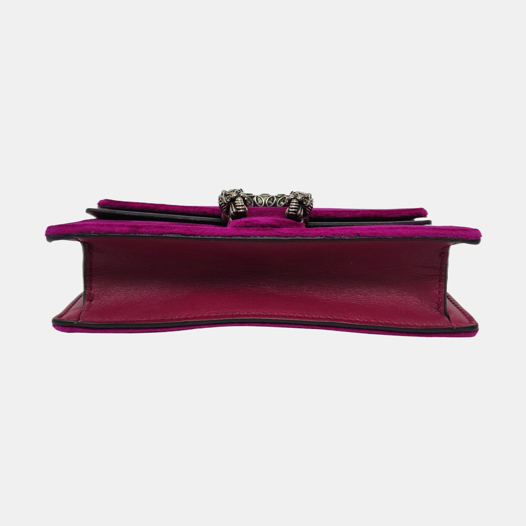 Authenticated pre-owned  Dionysus Super Mini Velvet Burgundy - Shoulder Bag at Looply