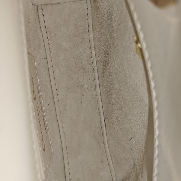 Authenticated pre-owned  Lady Dior Super Mini Lambskin White - Shoulder Bag at Looply