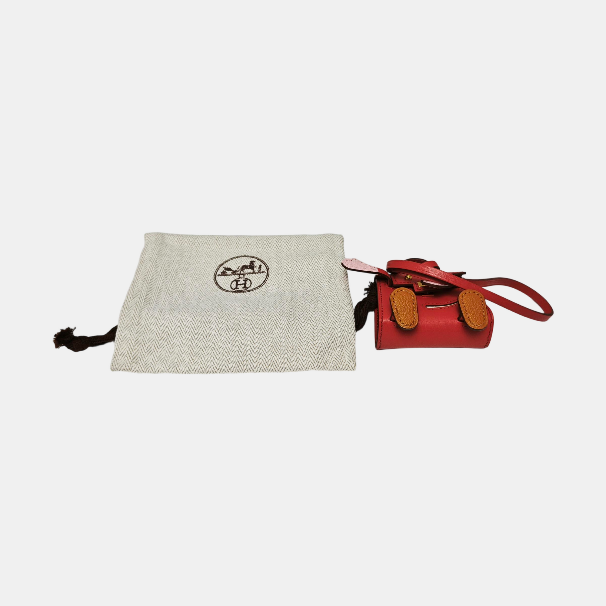 Authenticated pre-owned  Leather Red Bag Charm - Bag Charm at Looply