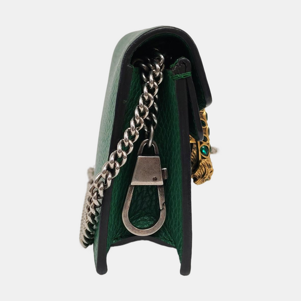Authenticated pre-owned  Dionysus Super Mini Calfskin Green - Crossbody Bag at Looply