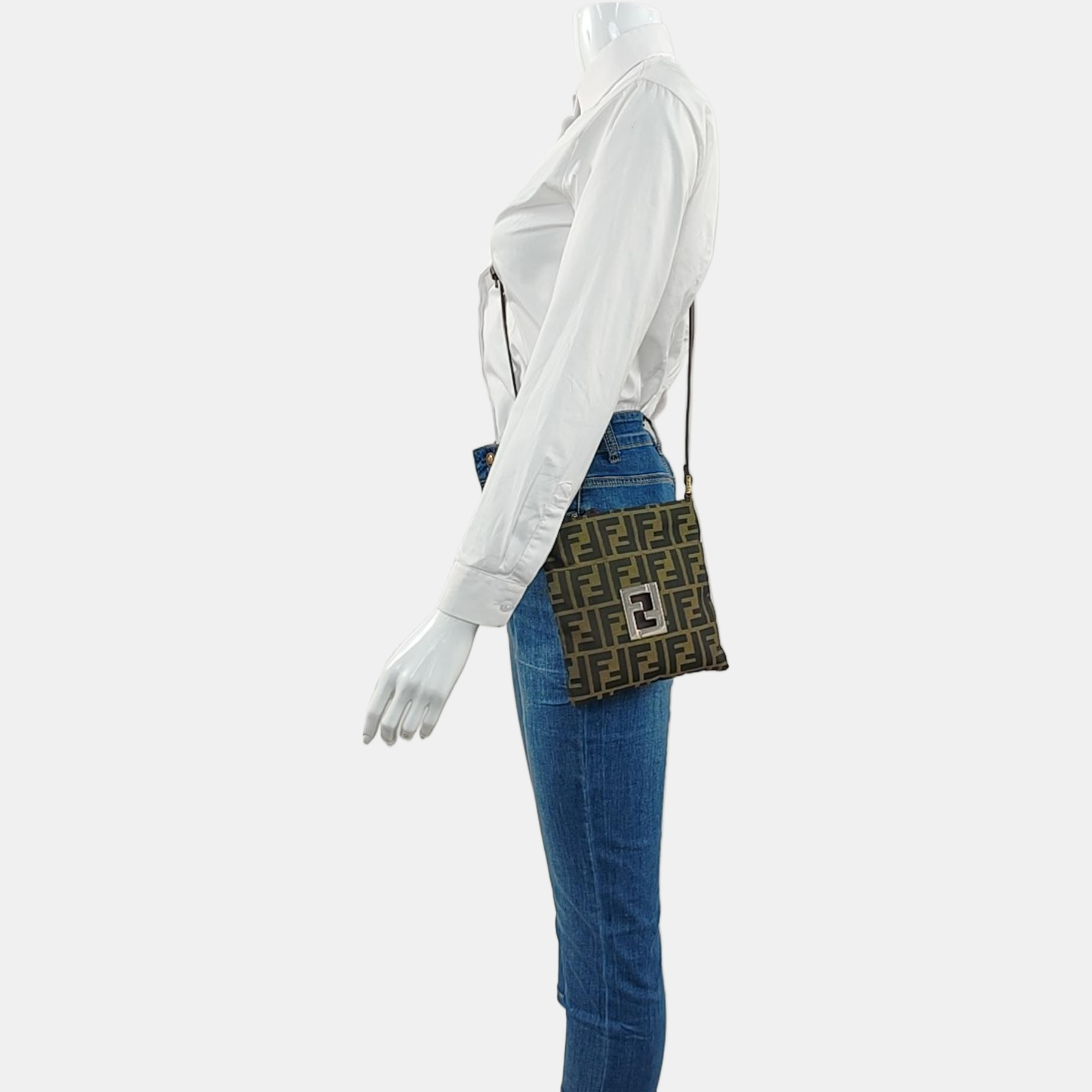 Canvas Shoulder Bag Brown