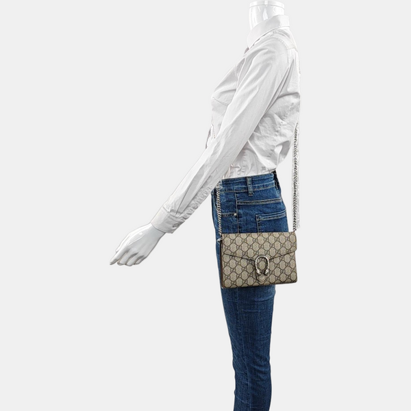Authenticated pre-owned  Dionysus Monogram Coated Canvas Beige - Crossbody Bag at Looply