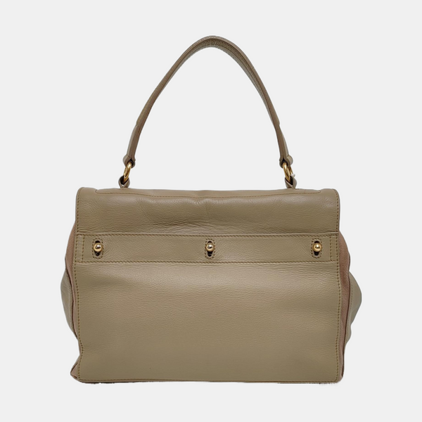 MUSE TWO Medium Calfskin Beige
