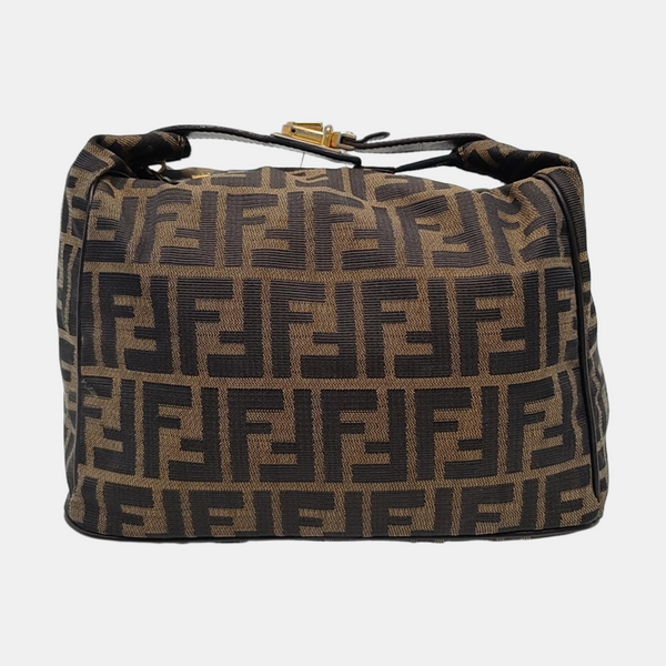Canvas Top Handle Bag Brown