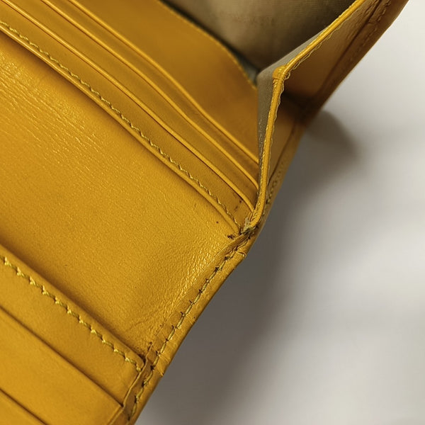 Coated Canvas Wallet Beige