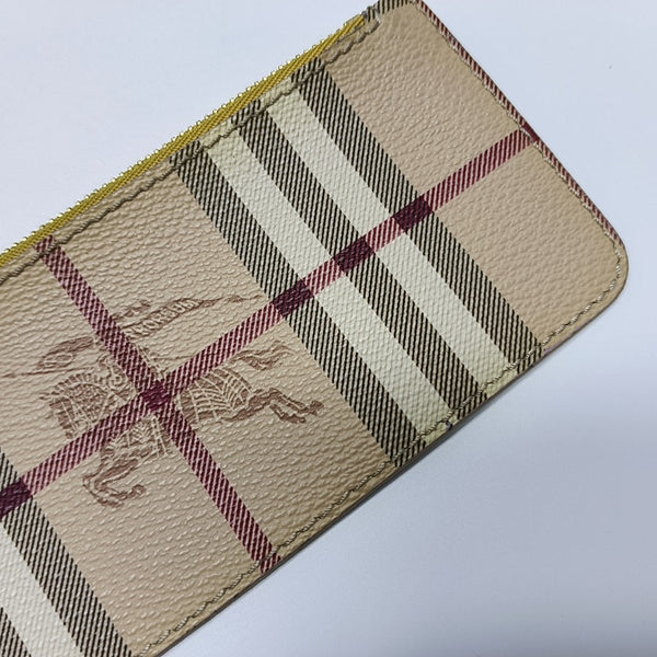 Coated Canvas Wallet Beige