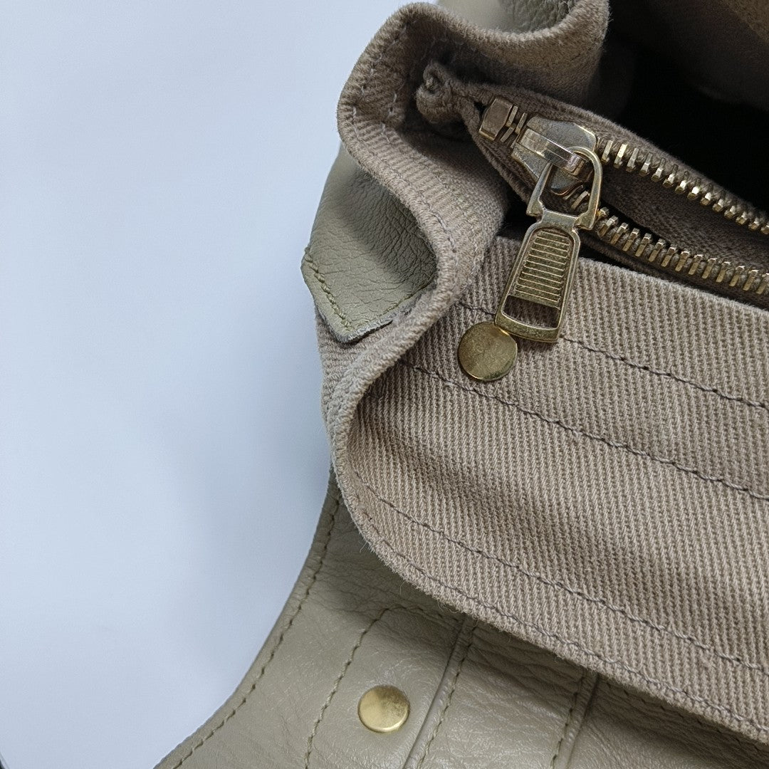 MUSE TWO Medium Calfskin Beige