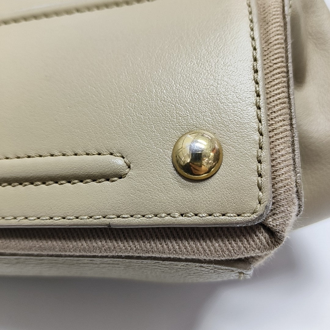 MUSE TWO Medium Calfskin Beige