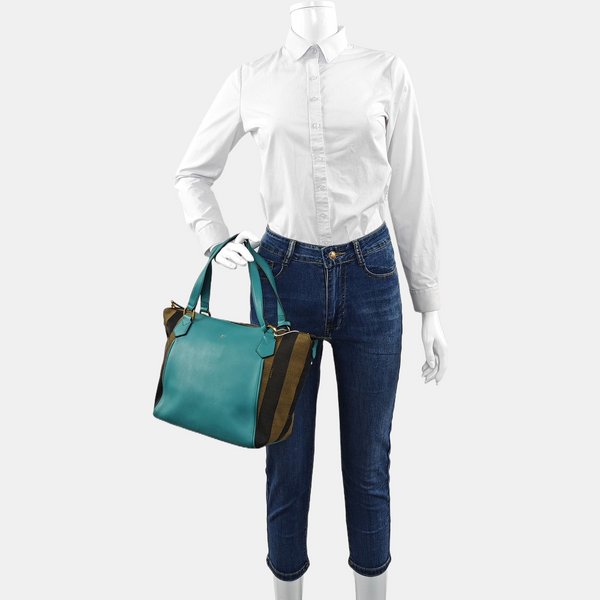 Calfskin Top Handle Bag Green
