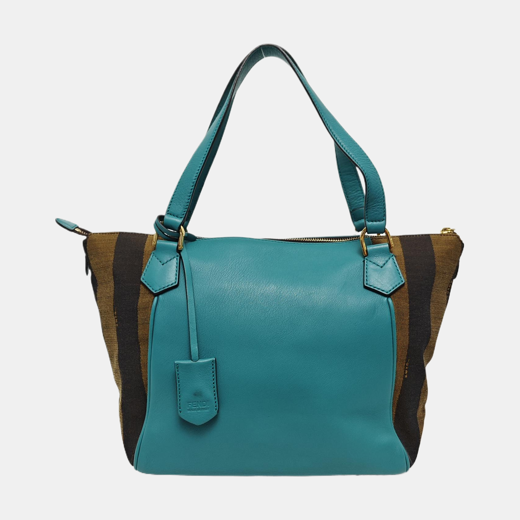 Calfskin Top Handle Bag Green