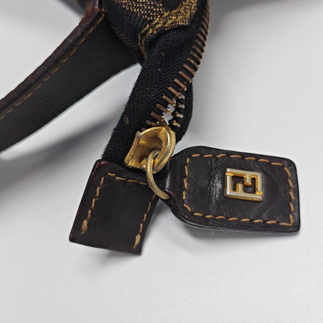 Canvas Top Handle Bag Brown
