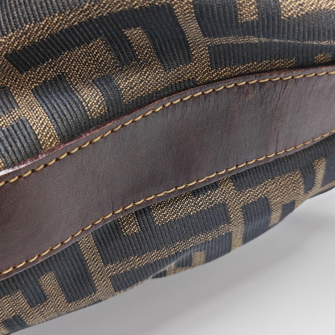 Canvas Top Handle Bag Brown