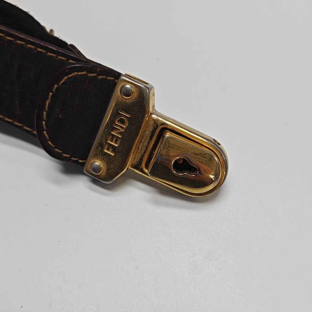 Canvas Top Handle Bag Brown