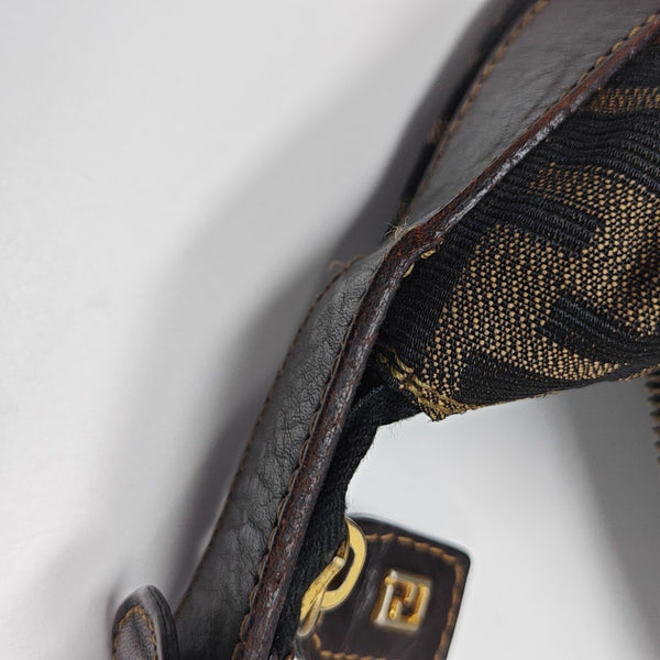 Canvas Top Handle Bag Brown
