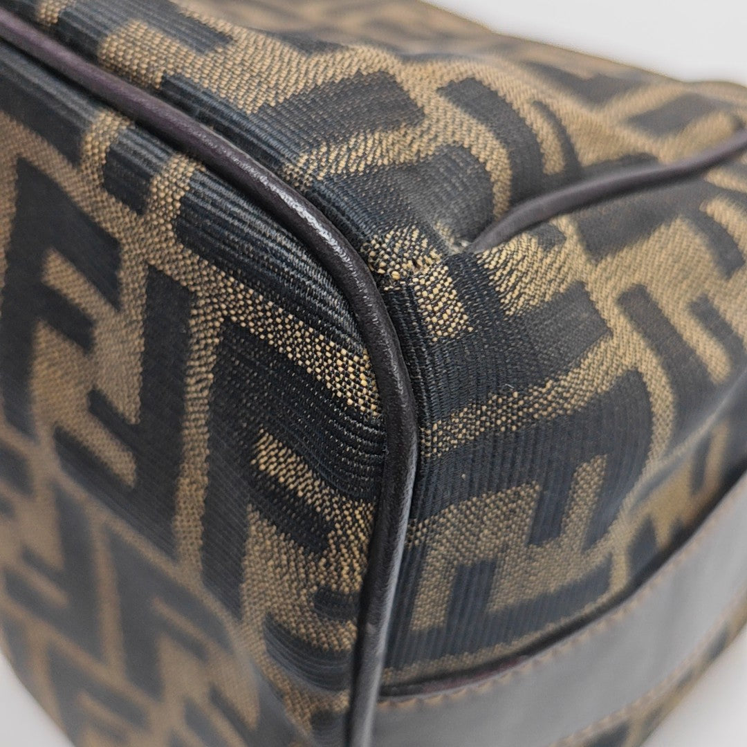 Canvas Top Handle Bag Brown