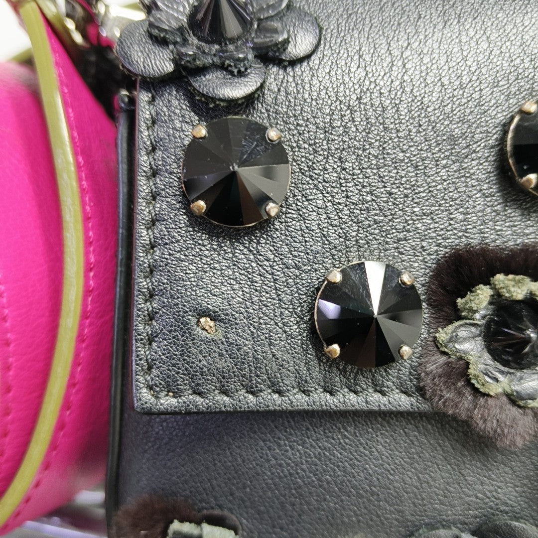 Calfskin Crossbody Bag Black