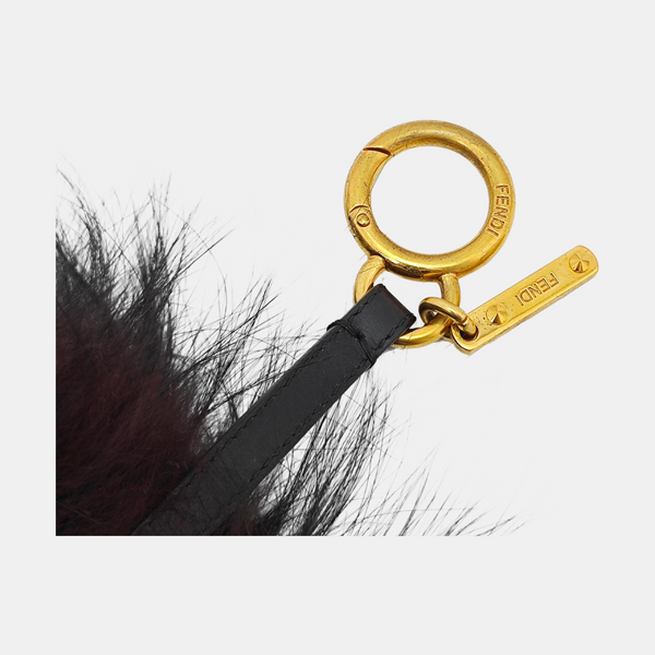 Fur Bag Charm Black