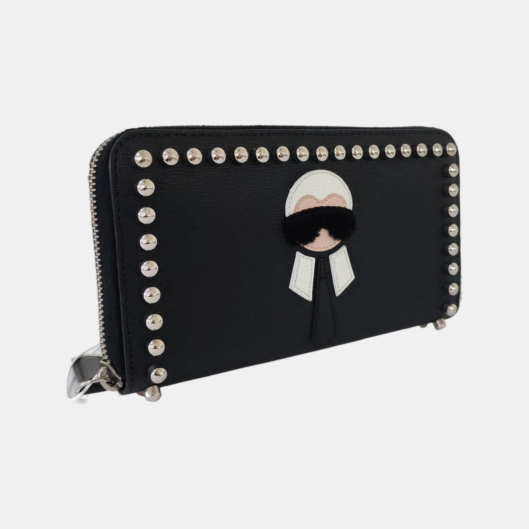 Authenticated pre-owned  Karlito Calfskin Black Wallet - Wallet at Looply