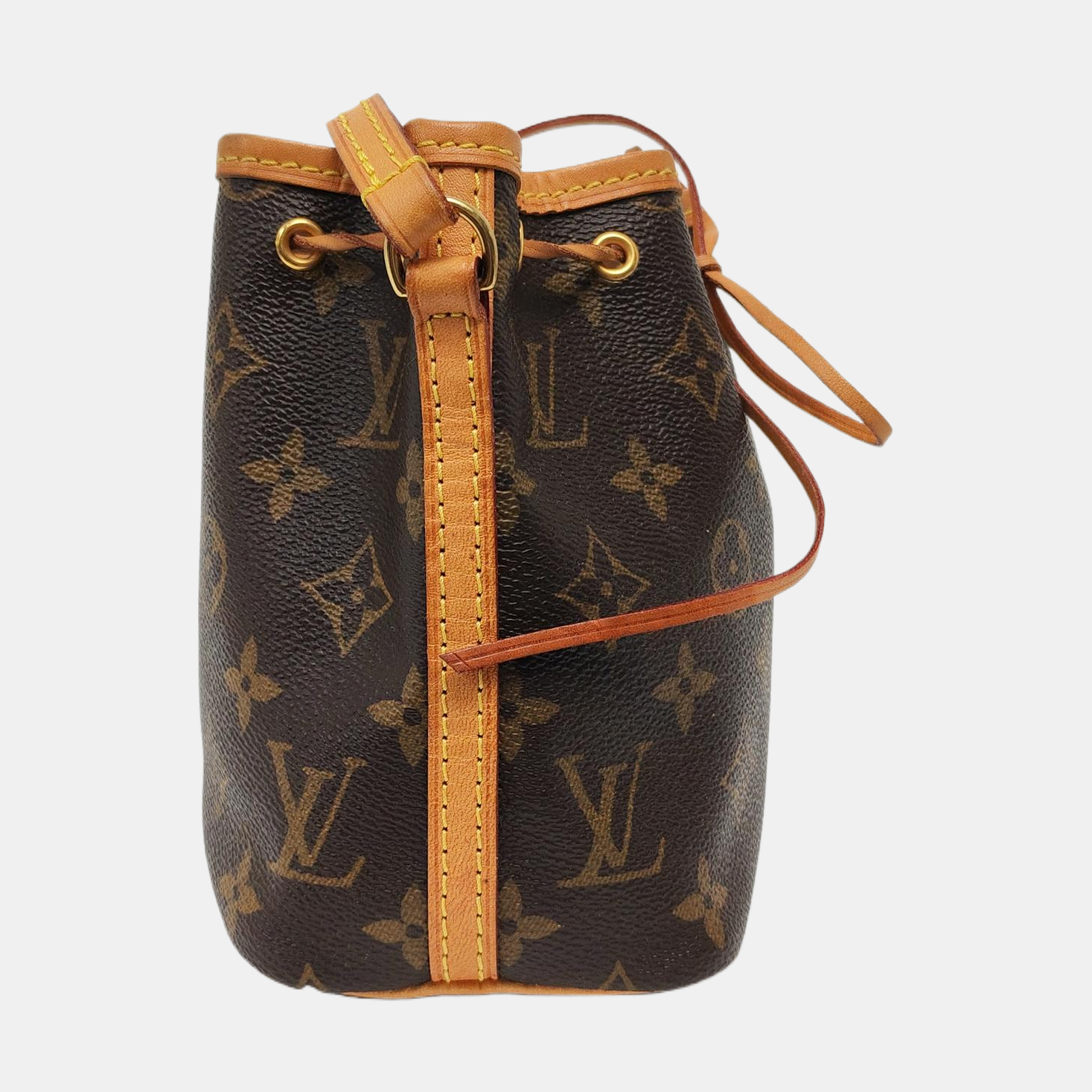 Authenticated pre-owned  Néonoé Nano Monogram Coated Canvas Brown - Shoulder Bag at Looply