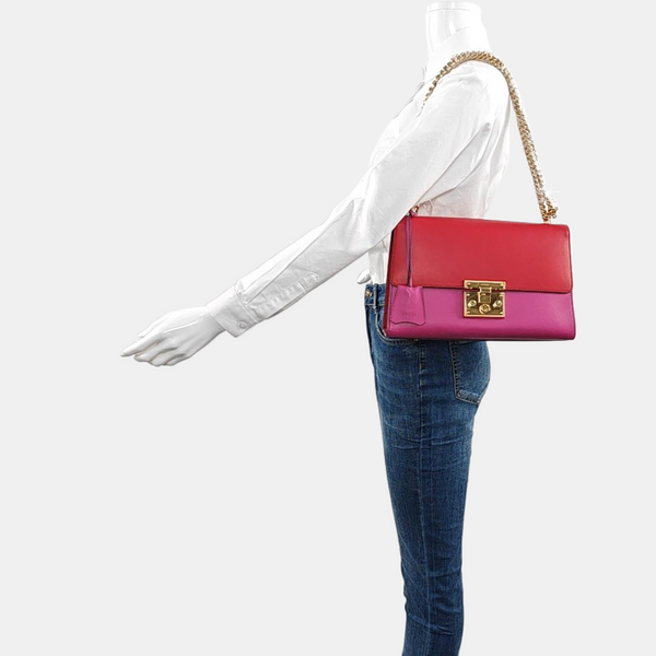 Authenticated pre-owned  Padlock Small Calfskin Multicolor - Shoulder Bag at Looply