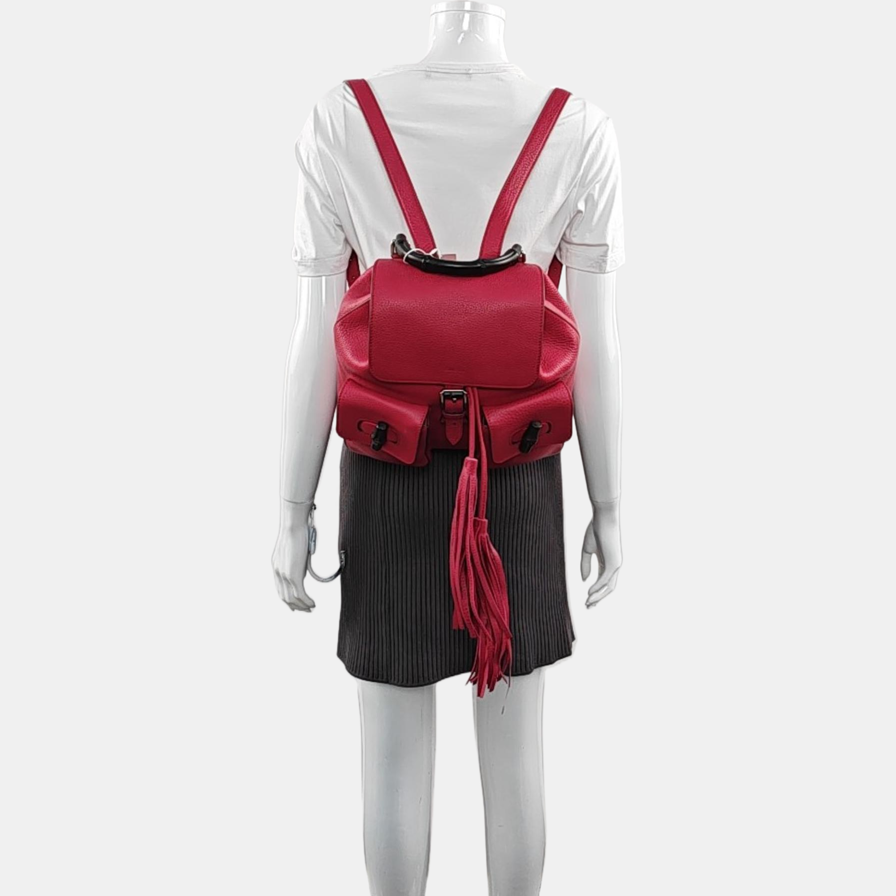 Authenticated pre-owned  Bamboo 1947 Calfskin Pink - Backpack at Looply