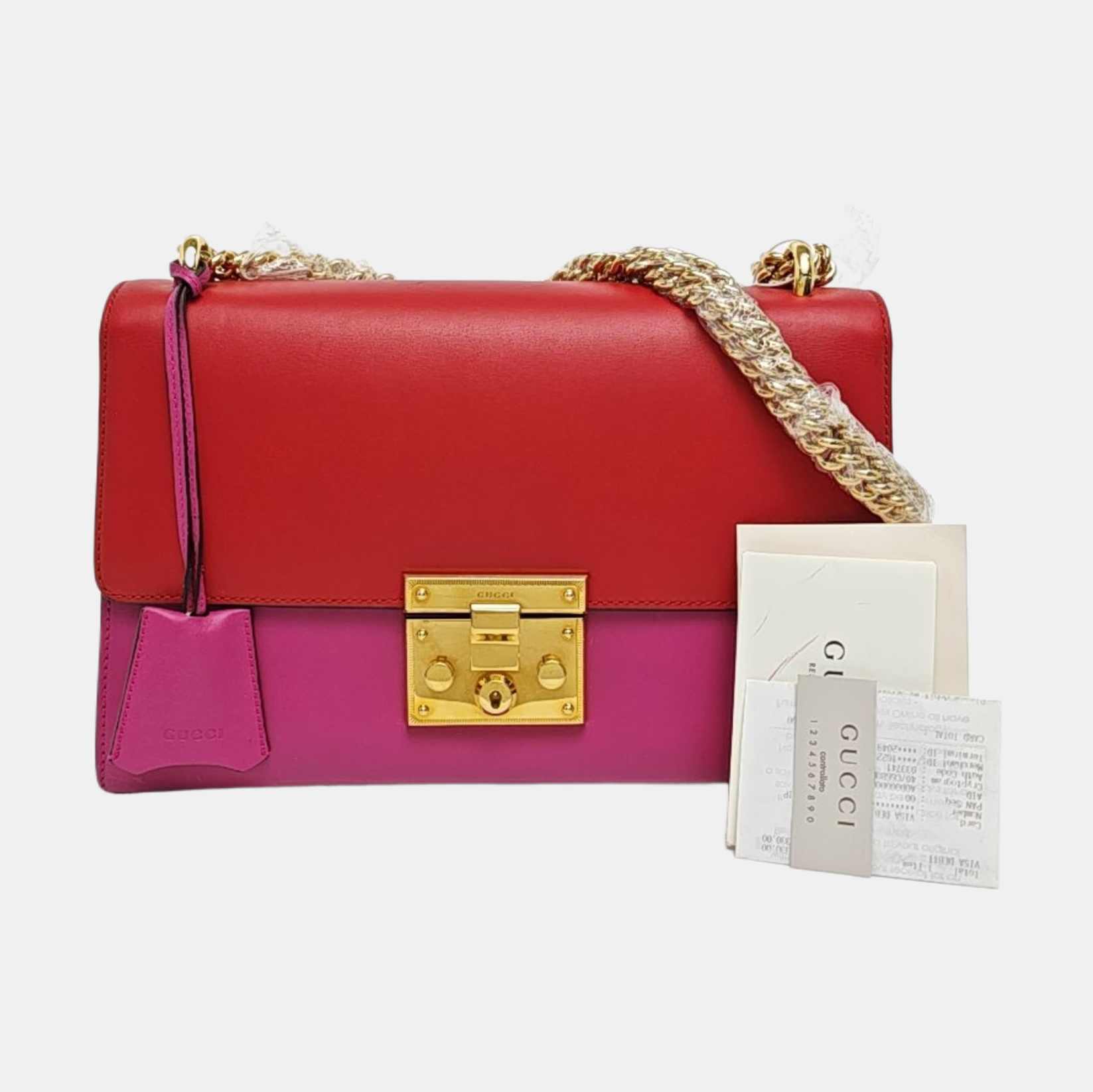 Authenticated pre-owned  Padlock Small Calfskin Multicolor - Shoulder Bag at Looply
