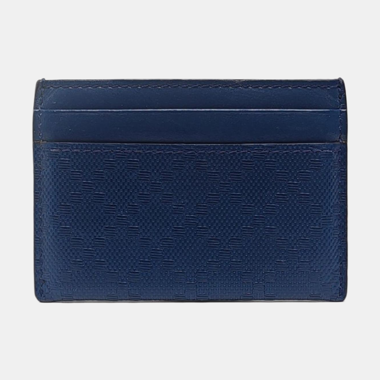 Authenticated pre-owned  Microguccissima Leather Blue Card Holder - Card Holder at Looply