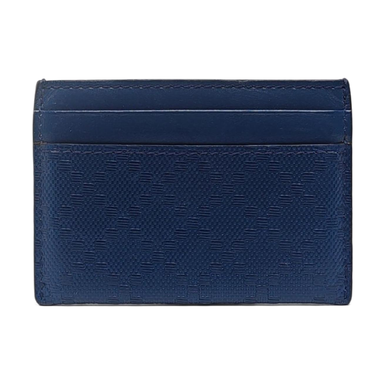 Authenticated pre-owned  Microguccissima Leather Blue Card Holder - Card Holder at Looply