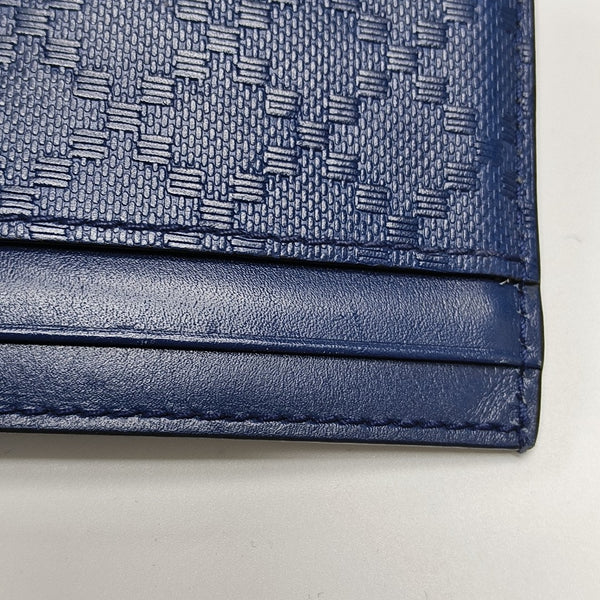 Authenticated pre-owned  Microguccissima Leather Blue Card Holder - Card Holder at Looply
