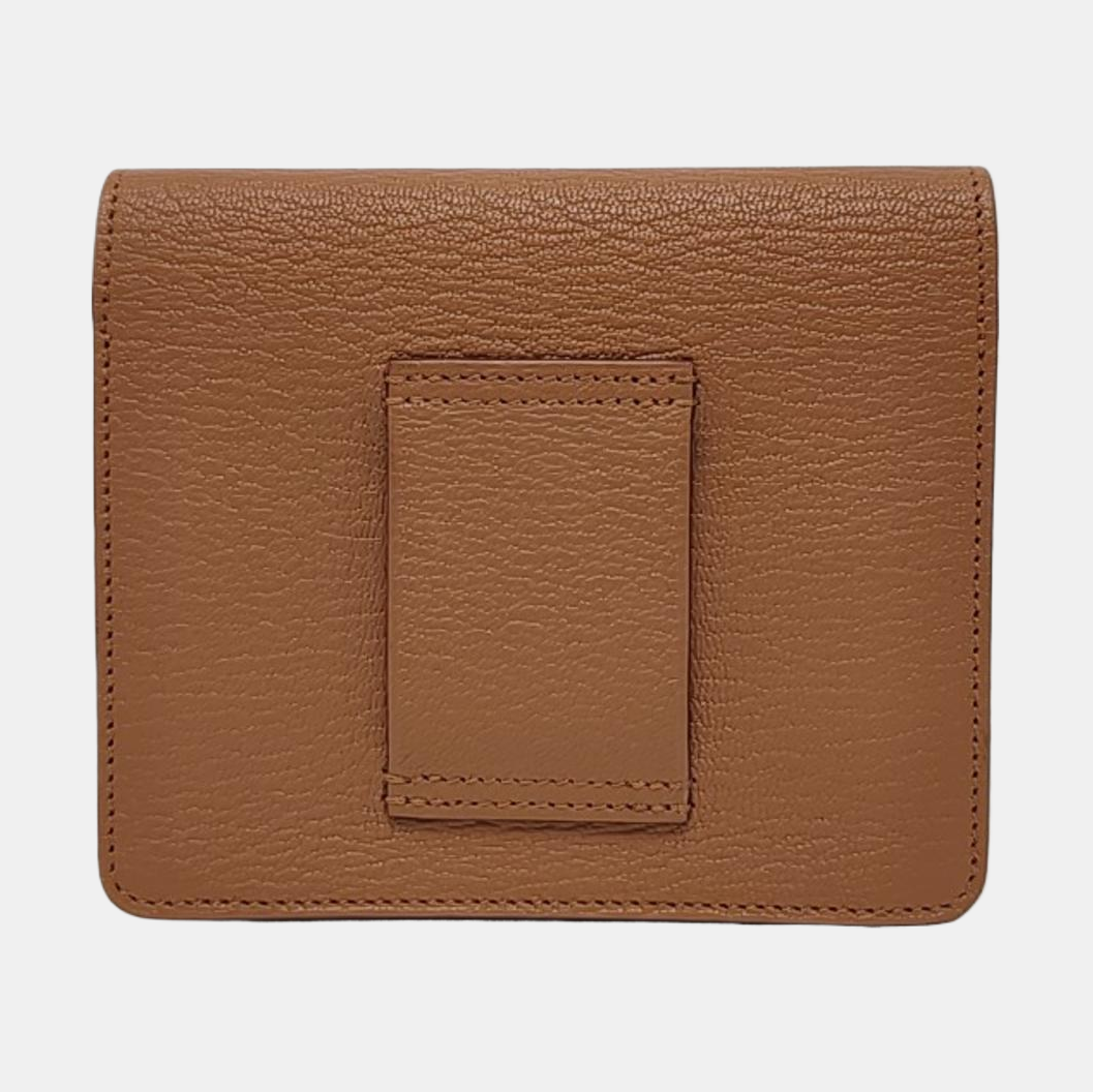 Authenticated pre-owned  Roulis Slim Chèvre Mysore Brown Wallet - Wallets at Looply