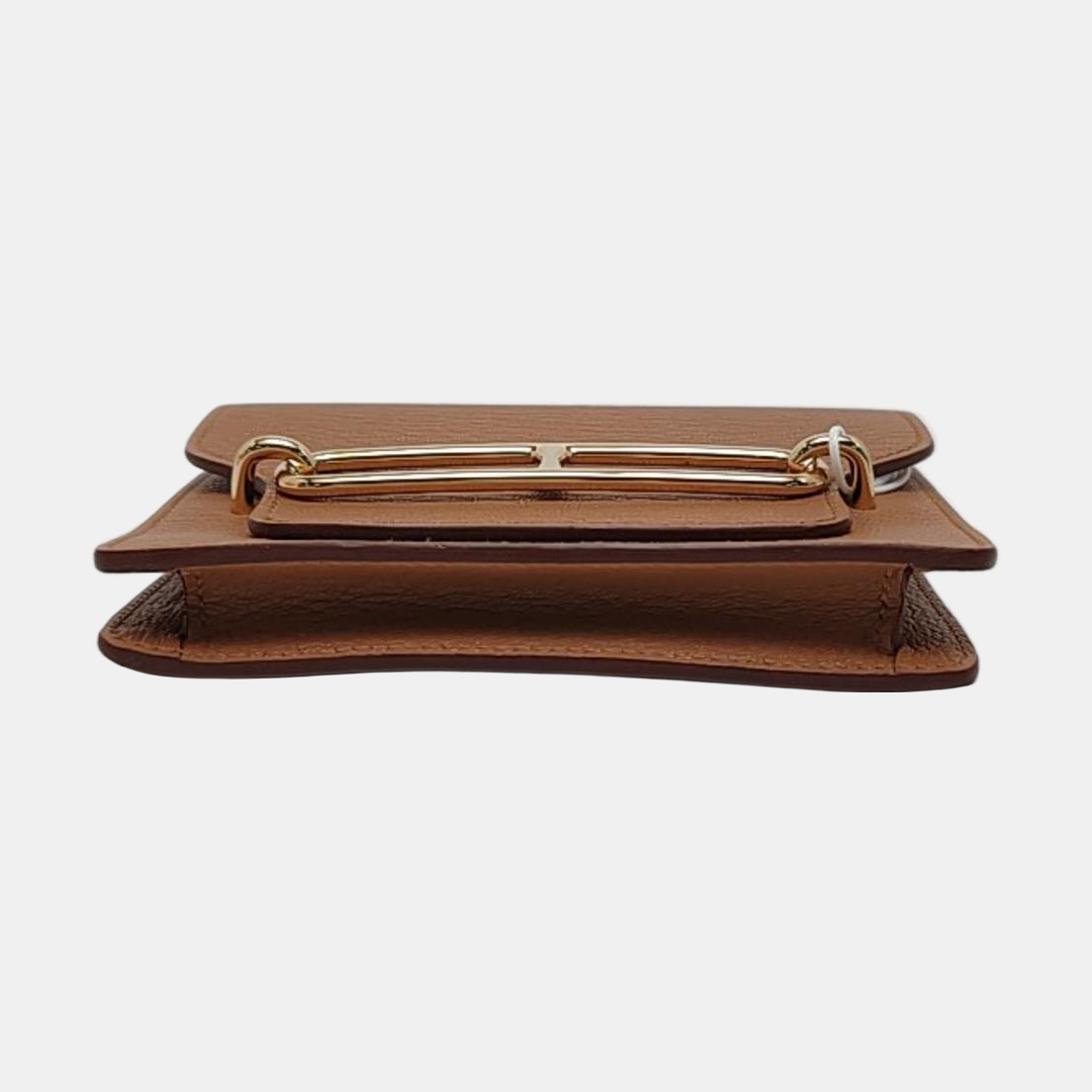 Authenticated pre-owned  Roulis Slim Chèvre Mysore Brown Wallet - Wallets at Looply