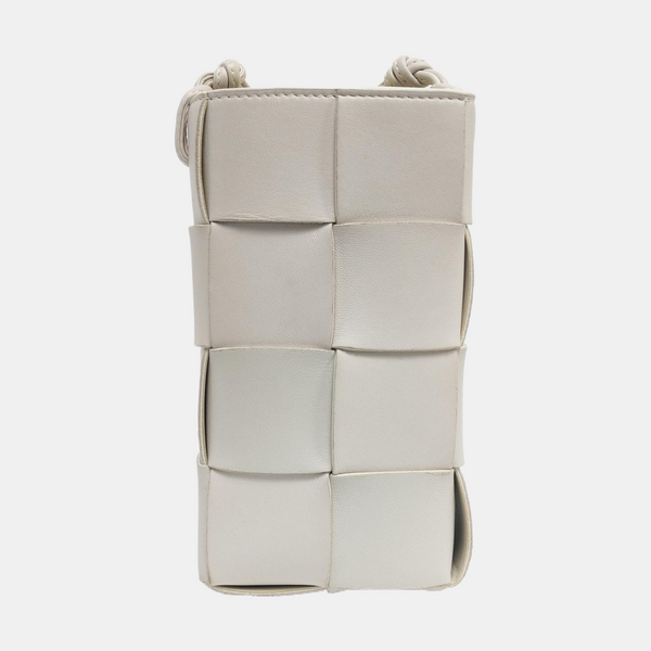 Authenticated pre-owned  Cassette Lambskin White - Shoulder Bag at Looply