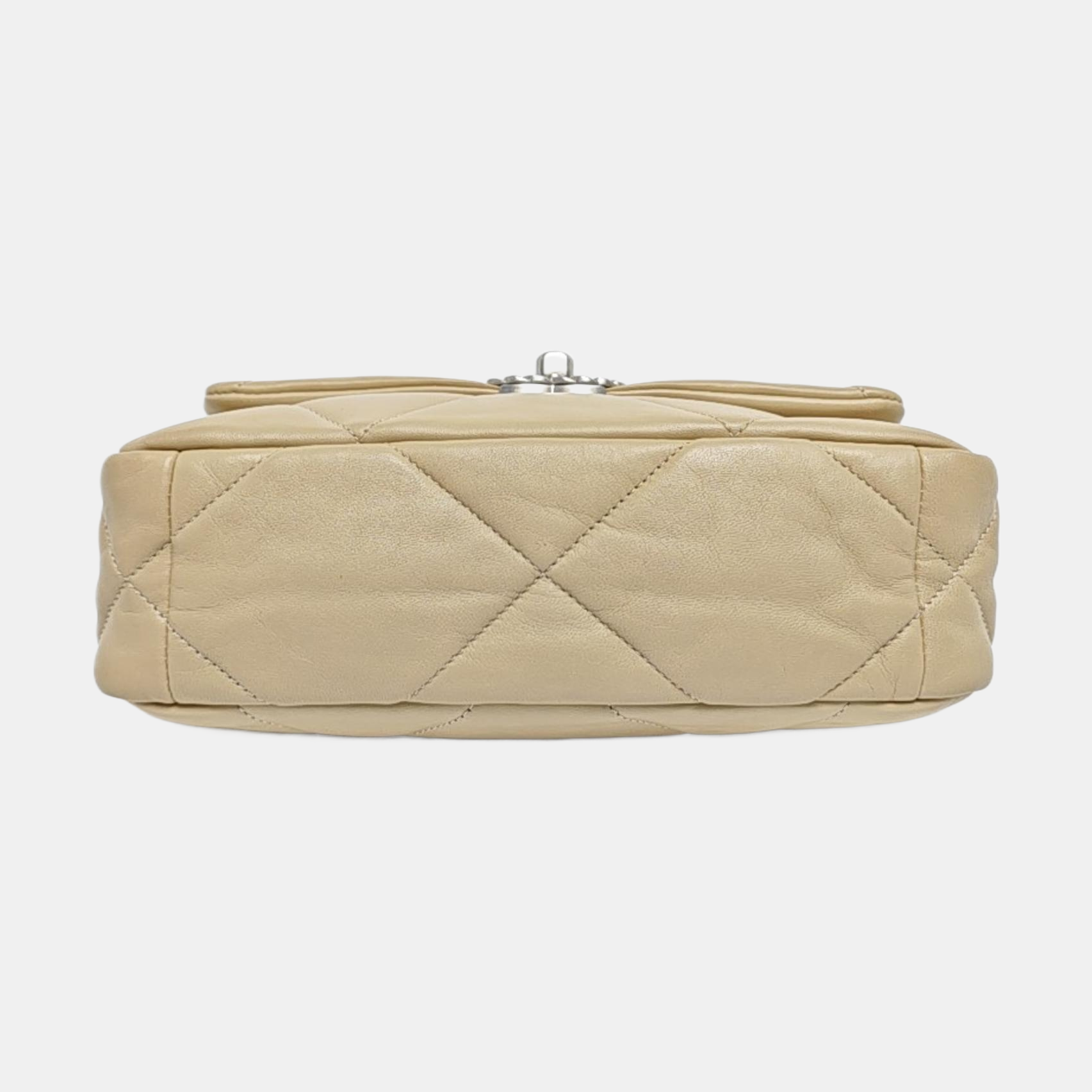Authenticated pre-owned  Chanel 19 Quilted Lambskin Beige - Shoulder Bag at Looply