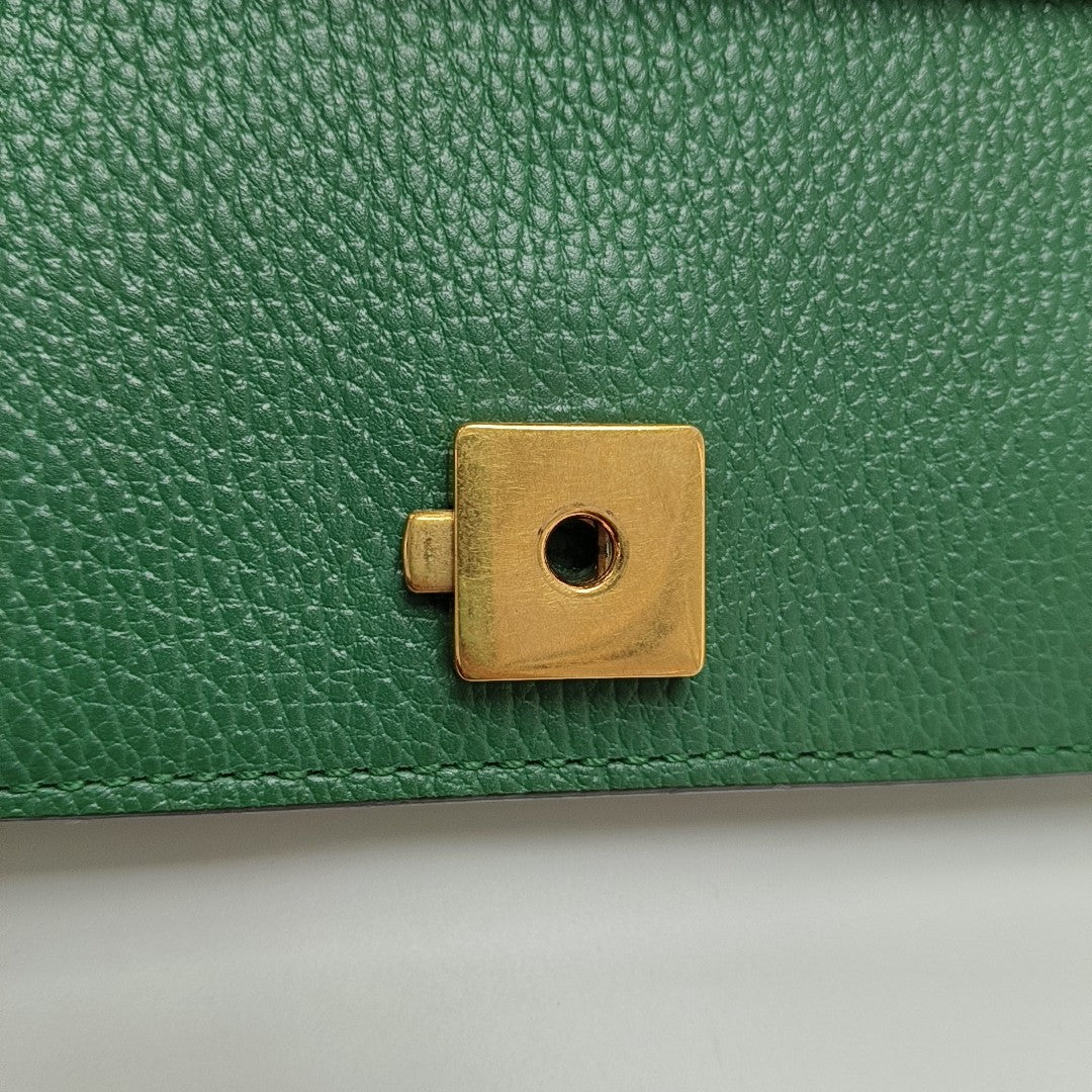 Authenticated pre-owned  Dionysus Super Mini Calfskin Green - Shoulder Bag at Looply