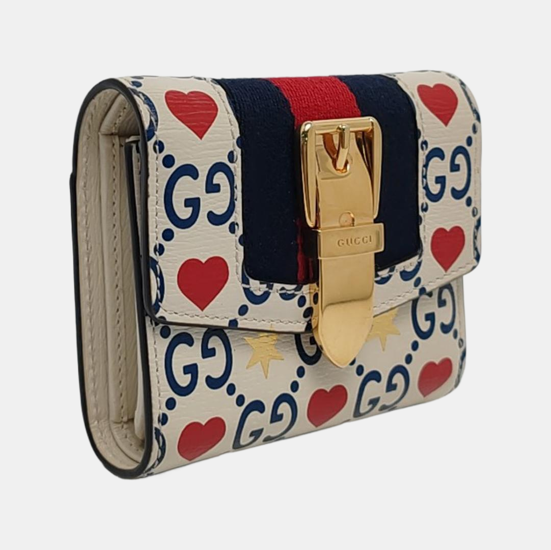 Authenticated pre-owned  Sylvie Monogram Calfskin White Wallet - Wallet at Looply