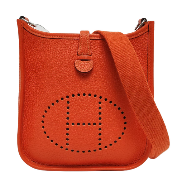 Authenticated pre-owned  Evelyne TPM Clemence Orange - Shoulder Bag at Looply