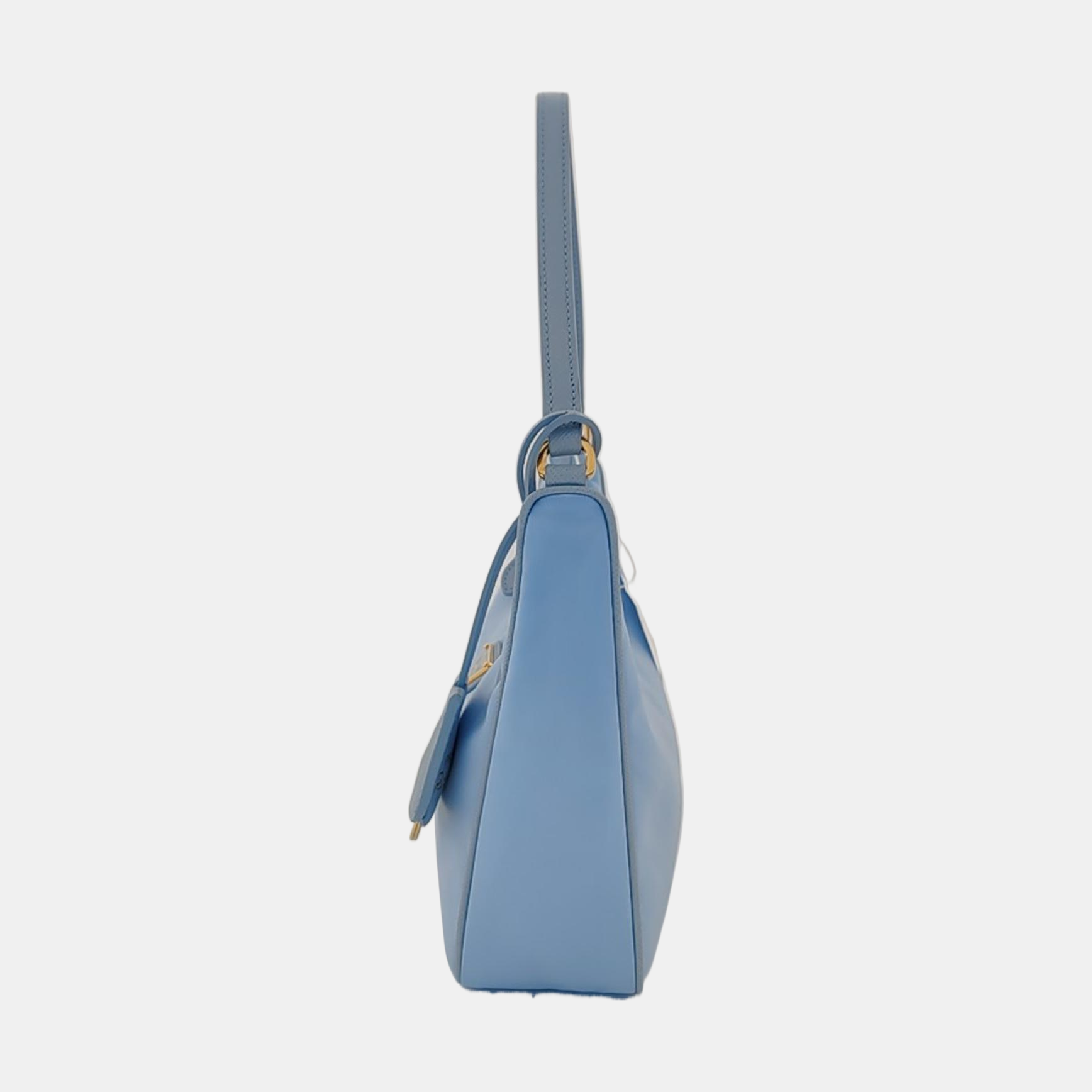 Authenticated pre-owned  Re-edition2005 Mini Nylon Blue - Top Handle Bag at Looply