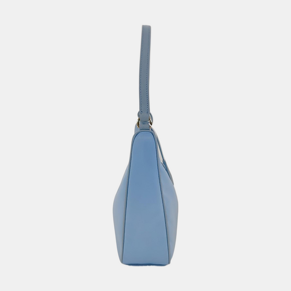 Authenticated pre-owned  Re-edition2005 Mini Nylon Blue - Top Handle Bag at Looply