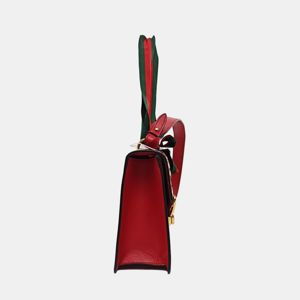 Authenticated pre-owned  Sylvie Small Calfskin Red - Shoulder Bag at Looply